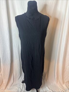Universal Thread Black Sleeveless Midi Tank Dress